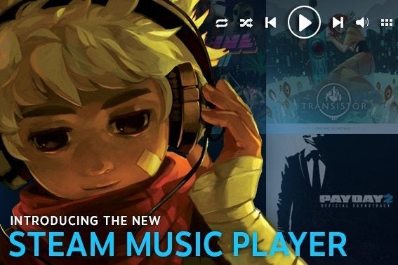 Obrazki dla Steam otrzymał własny odtwarzacz muzyki