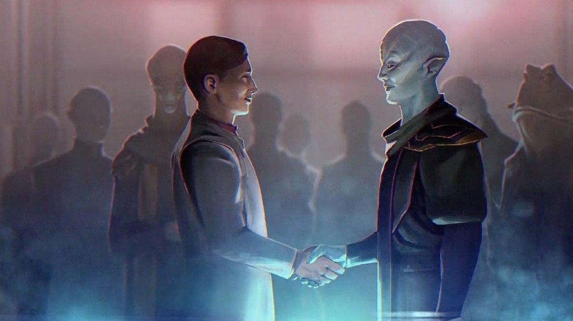 Image for Stellaris' diplomacy focussed Federations expansion is out next month on PC