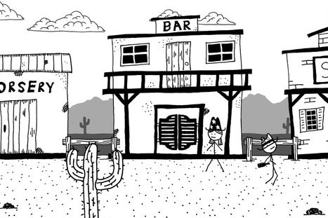 Image for Stick-figure wild west comedy West of Loathing is heading to Switch this spring