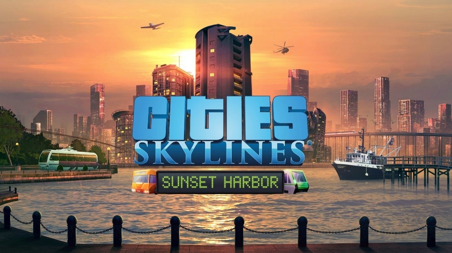 Bilder zu Sunset Harbor für Cities Skylines erscheint nächste Woche