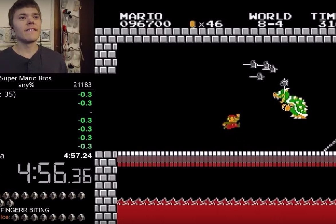Image for Super Mario Bros. speedrunner sets seemingly impossible world record