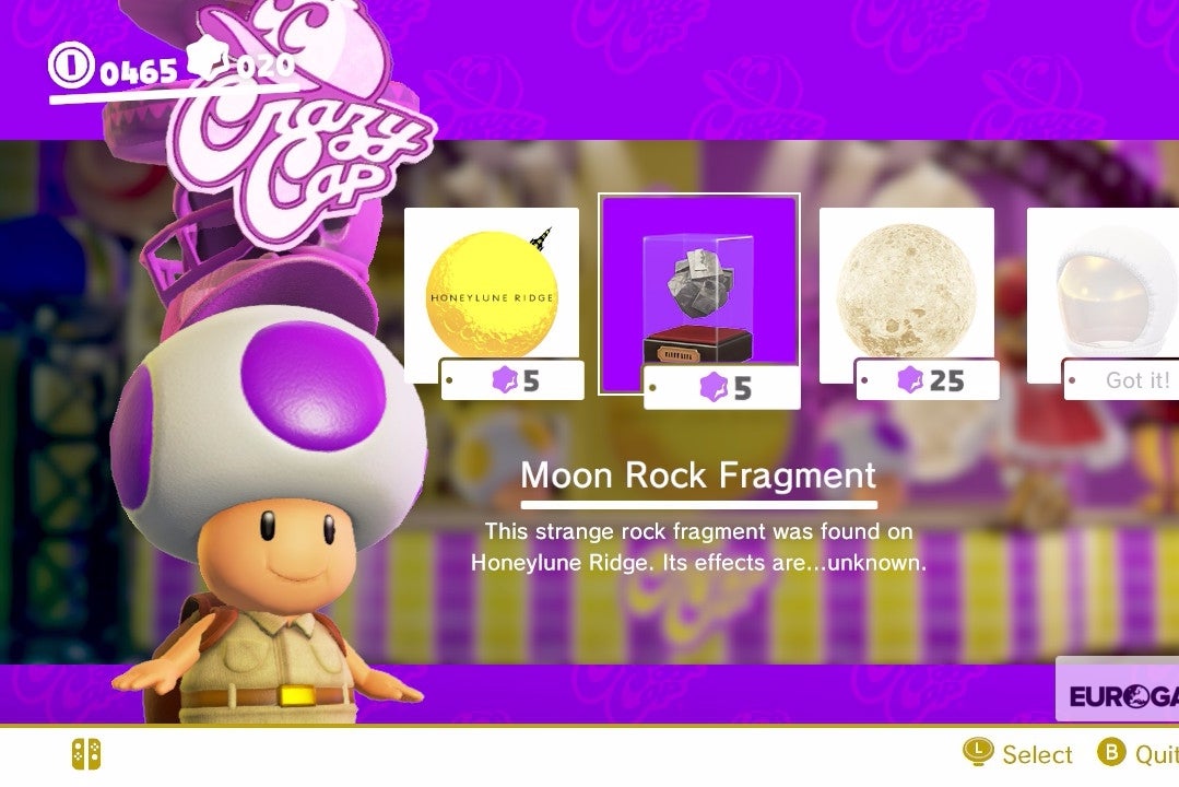Super Mario Odyssey: lista de recuerdos - precios de los recuerdos y cómo desbloquear todos los recuerdos en Super Mario odyssey Super Mario Odyssey: lista de recuerdos - precios de los recuerdos y cómo desbloquear todos los recuerdos en Super Mario odyssey