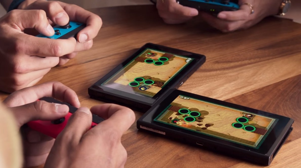 Image for Super Mario Party's use of two Switch screens is a technological marvel