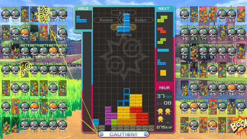 Image for Tetris 99's next limited-time event celebrates Pokémon Sword and Shield