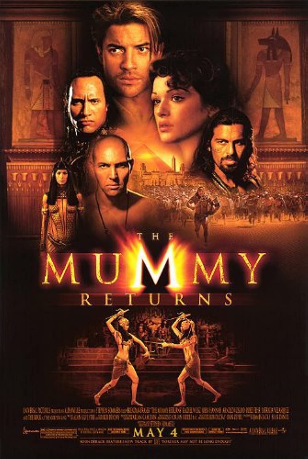 Poster of The Mummy Returns featuring the cast