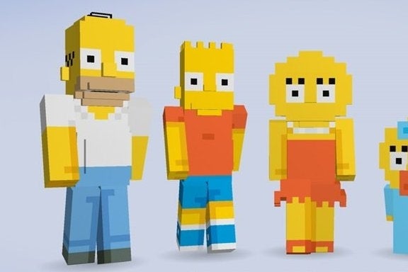 Imagem para The Simpsons invadem Minecraft