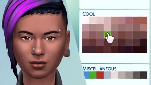 Image for The Sims 4 update adds over 100 new skin tones
