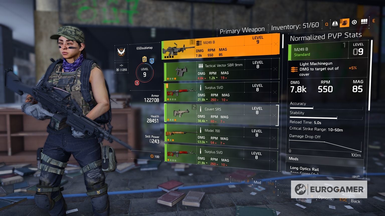 The Division 2 best weapons, damage stats and list - all weapon damage stats, charts, and weapon |