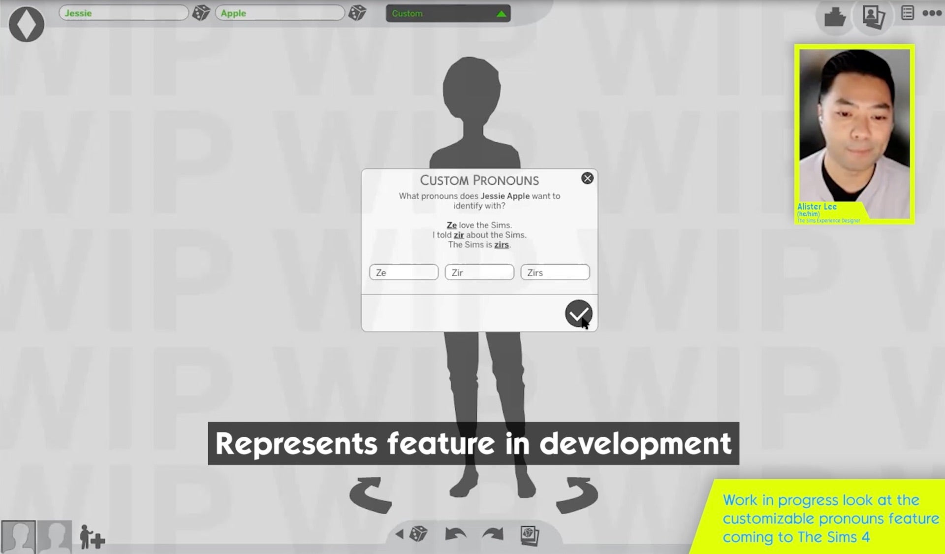 Maxis shares progress update and first look at The Sims 4 s customisable pronouns feature - 60
