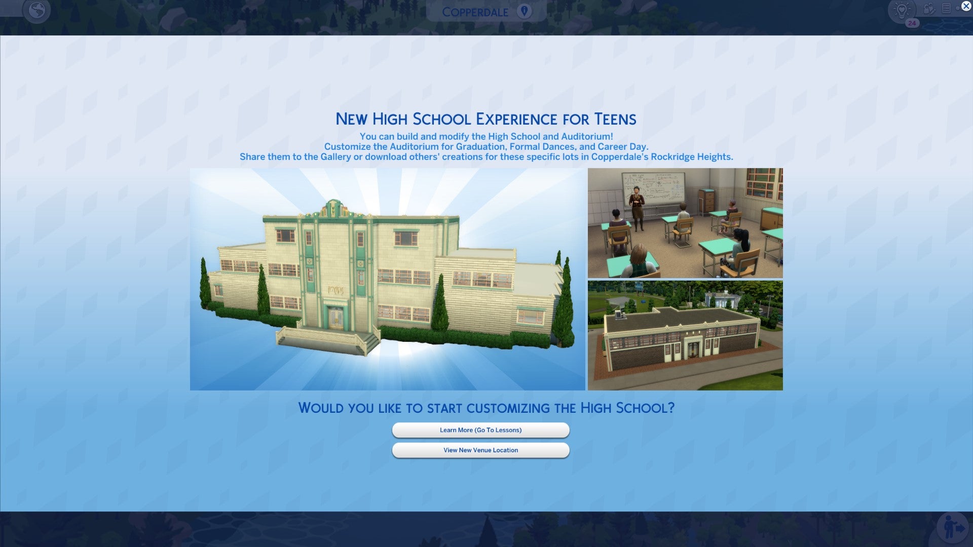 the sims 4 make your own school
