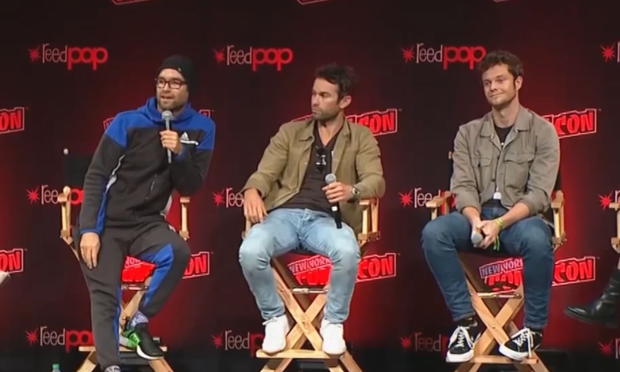 Image for Watch along as The Boys cast discusses dolphins, whales, super suits, and more from their New York Comic Con 2021 panel