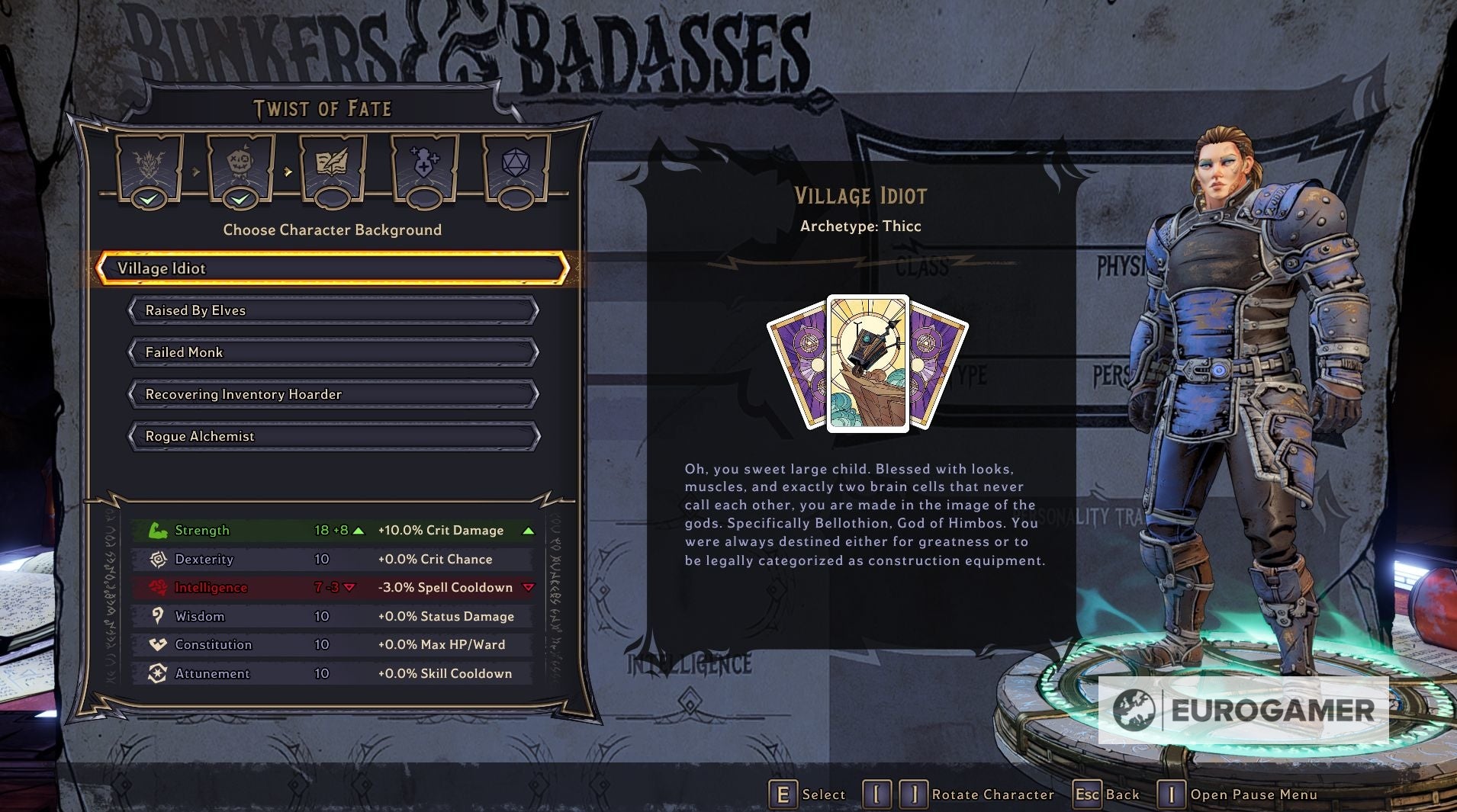 Tiny Tina s Wonderland class tips  How to choose the best stats  Character Background  Hero Points and Multiclass - 95