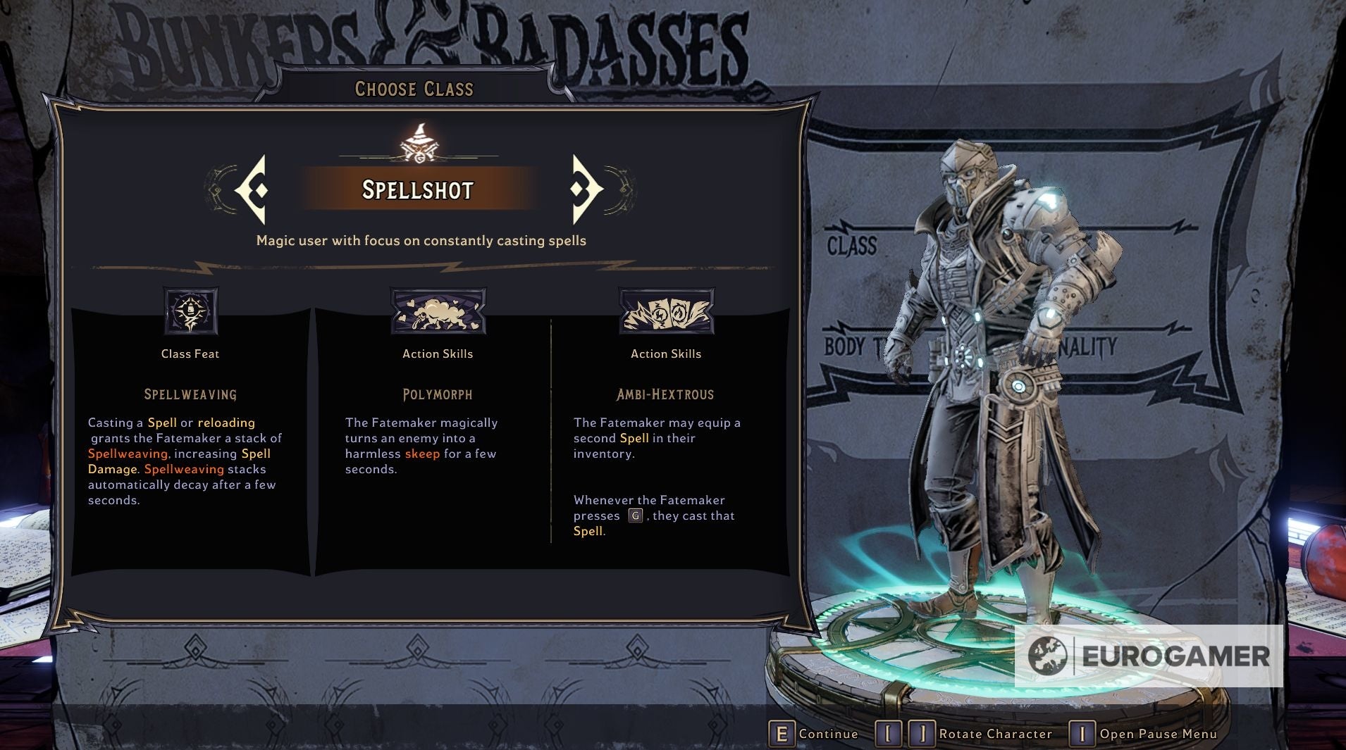 Tiny Tina s Wonderland class tips  How to choose the best stats  Character Background  Hero Points and Multiclass - 68