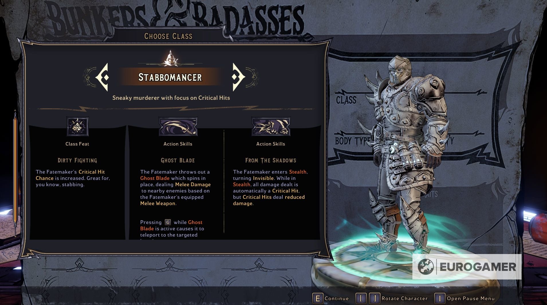 Tiny Tina s Wonderland class tips  How to choose the best stats  Character Background  Hero Points and Multiclass - 75