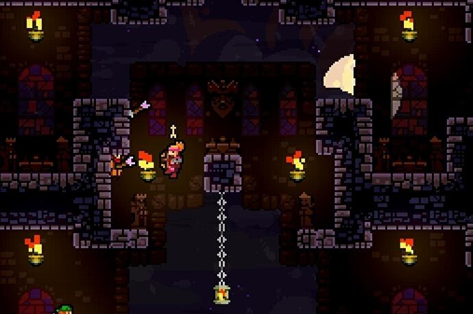 A screen from Towerfall on Ouya
