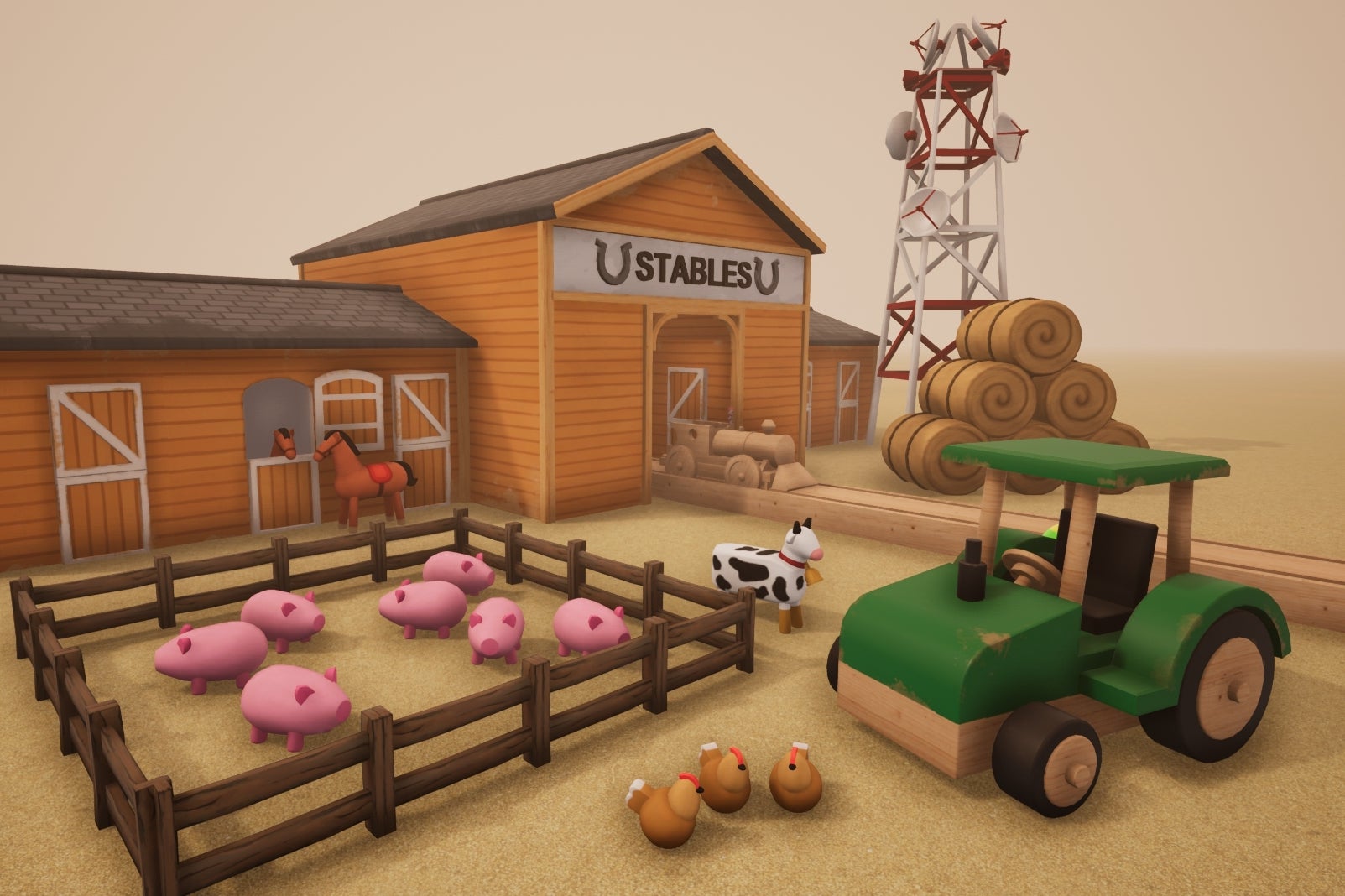 Image for Toy train set builder Tracks is now even more adorable, thanks to its new farm yard update