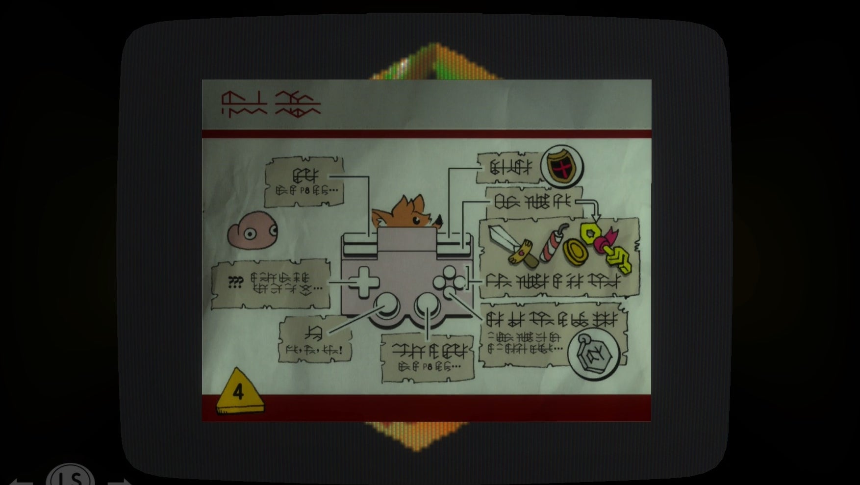 Tunic hides instruction manual pages for the game you're playing in the game  you're playing | Eurogamer.net