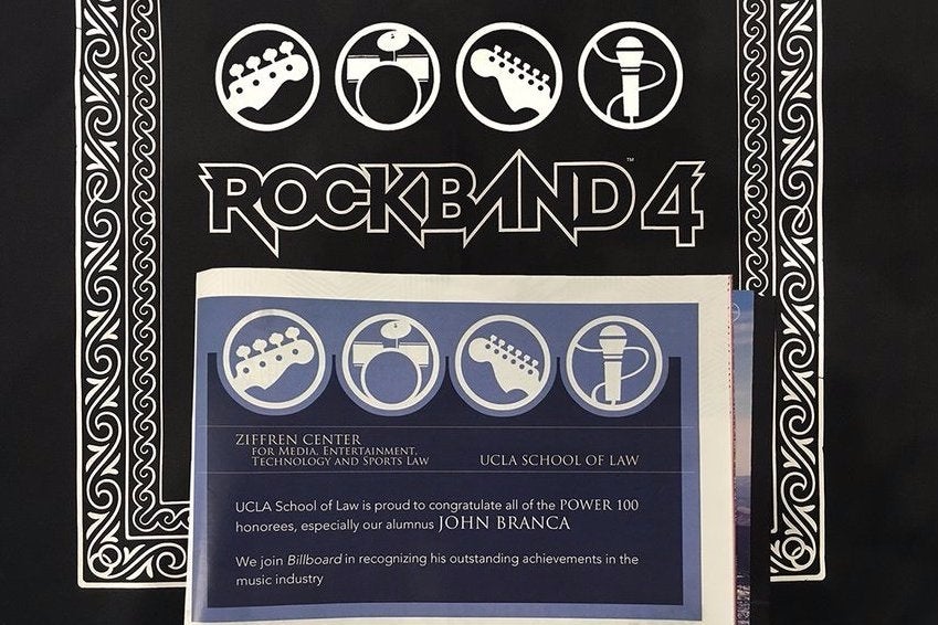 Image for UCLA School of Law uses trademarked Rock Band 4 images in promo