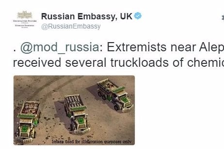 Image for UK Russian Embassy tweets screenshot from Command & Conquer Generals