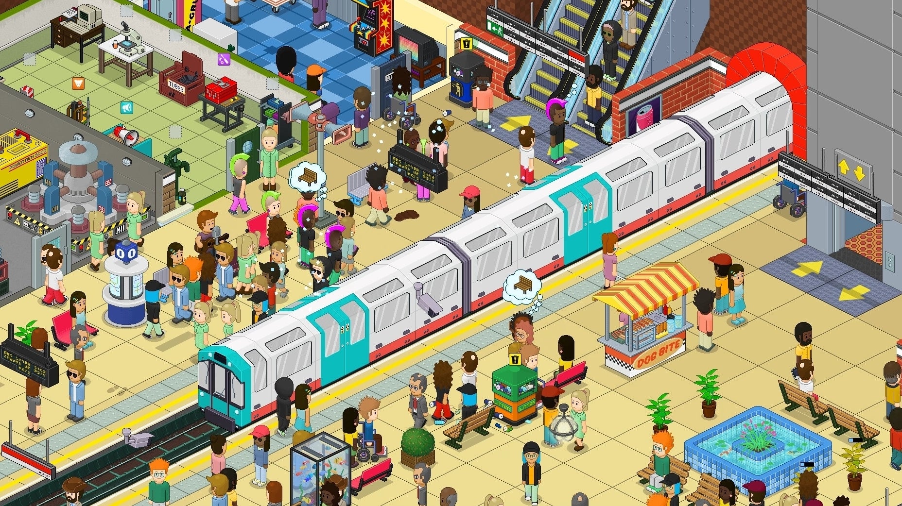 Image for Enjoyable underground station management sim Overcrowd leaves Steam early access