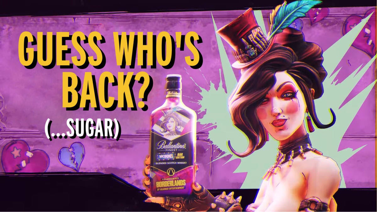 Borderlands' Moxxi's blended scotch whisky is back in stock ...
