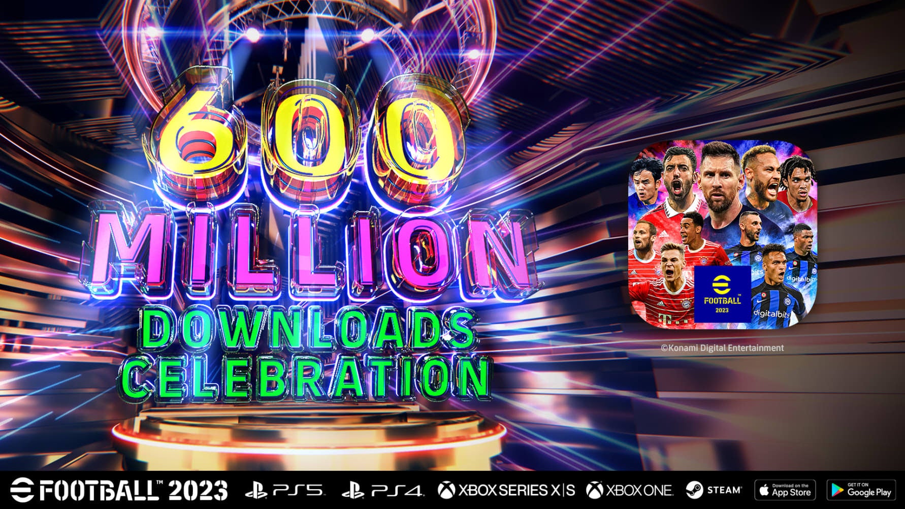eFootball heeft wereldwijd meer dan 600 miljoen downloads