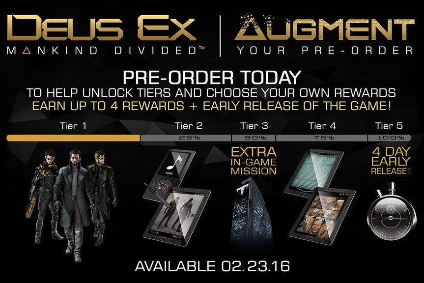 Unpacking Deus Ex: Mankind Divided's convoluted "augment your pre-order"  program | Eurogamer.net