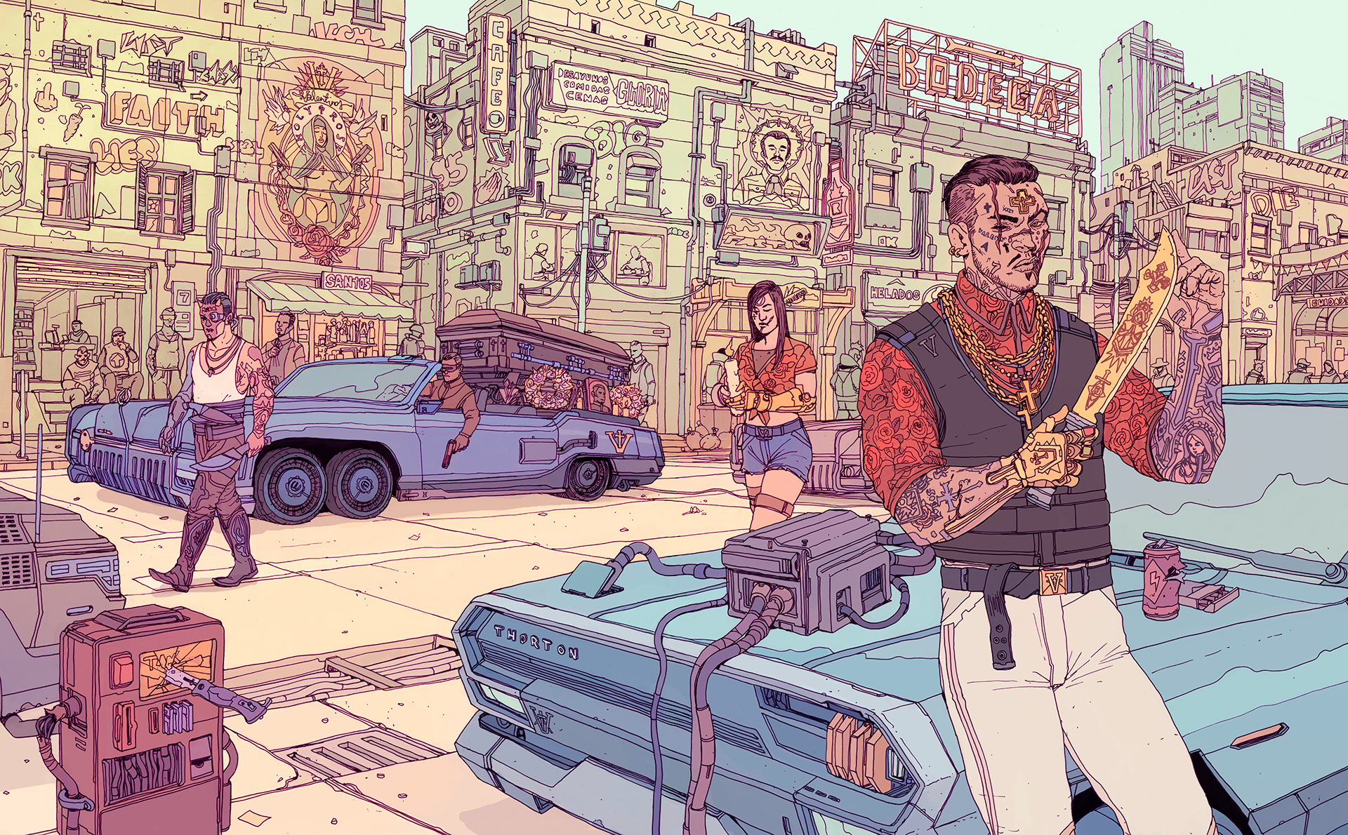 Cyberpunk 2077 арты
