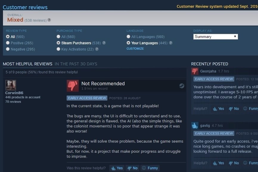 Valve finally takes on Steam user review score manipulation | Eurogamer.net