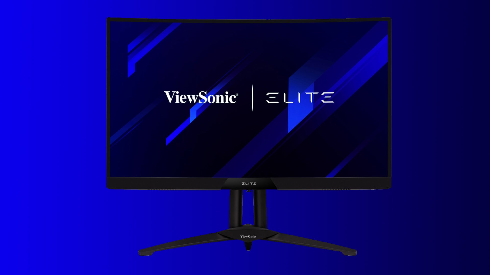 Image of ViewSonic XG270QC gaming monitor on a blue gradient background
