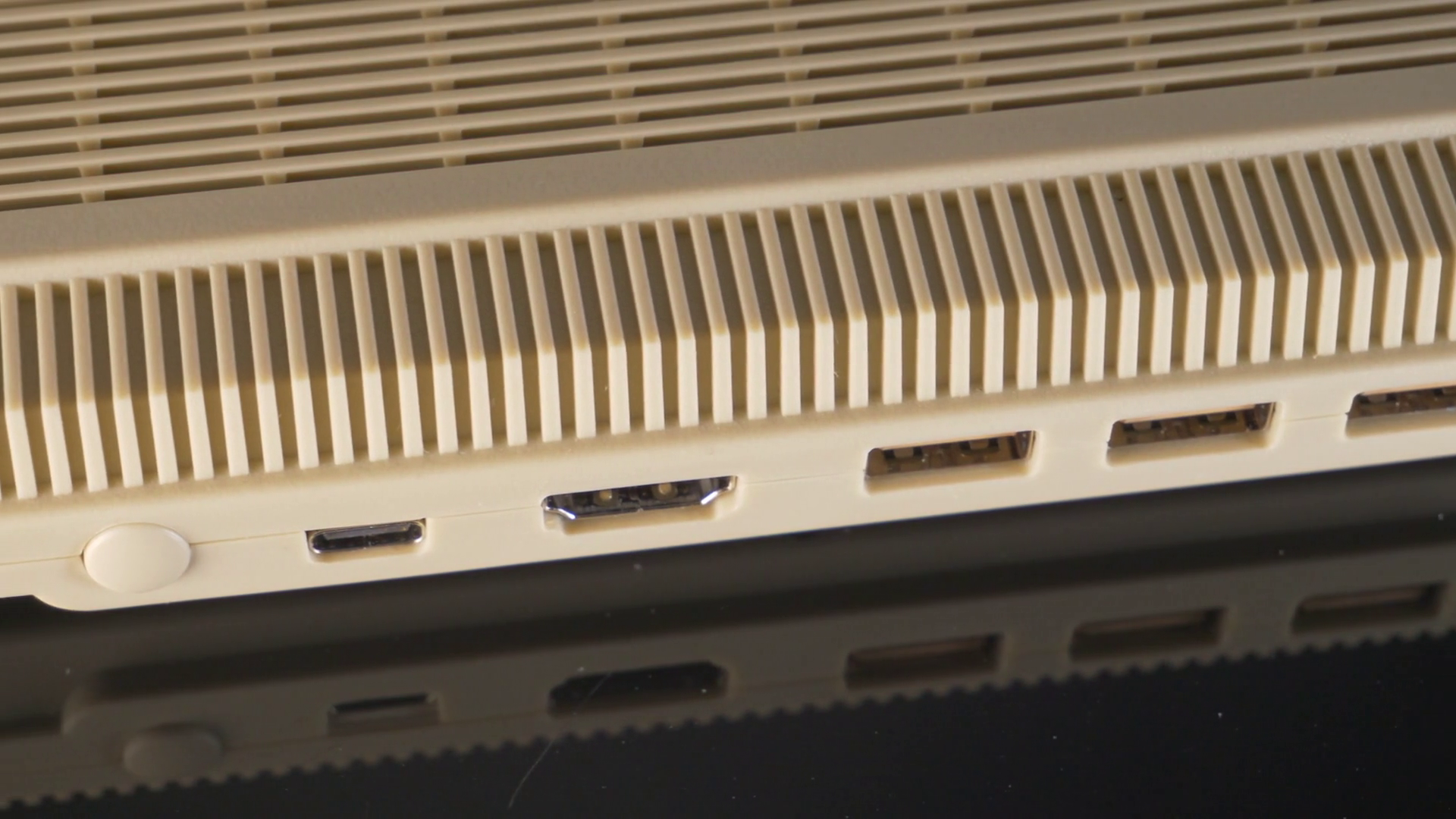 The A500 Mini shown here is a tiny version of the original Commodore Amiga 500.