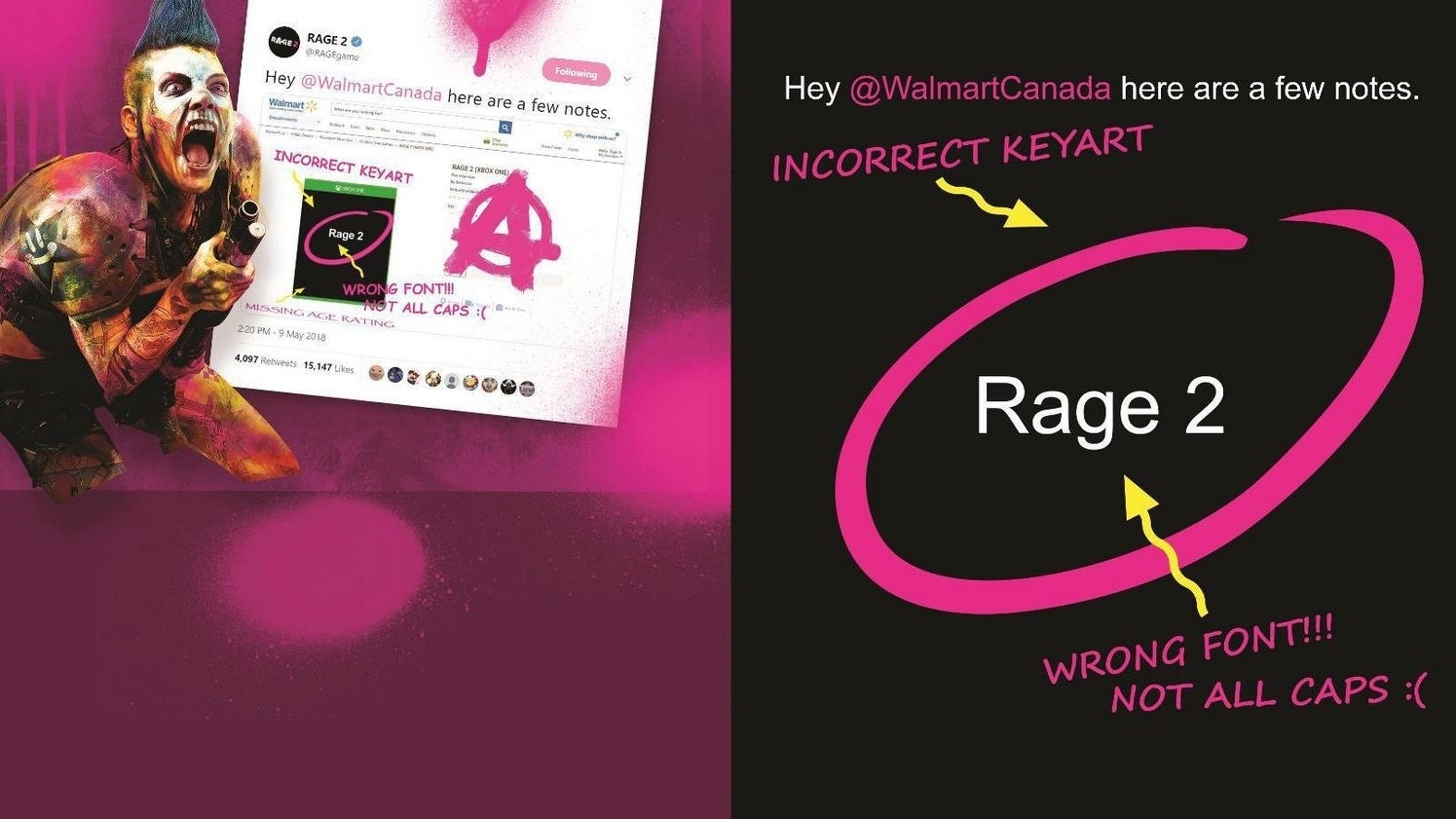 Image for Walmart Canada embraces memes with leaked Rage 2 pre-order bonus