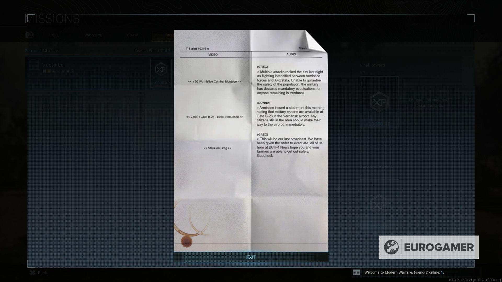 Warzone Fractured Intel Mission locations  Ghost message location  Evacuations were underway and more explained - 8