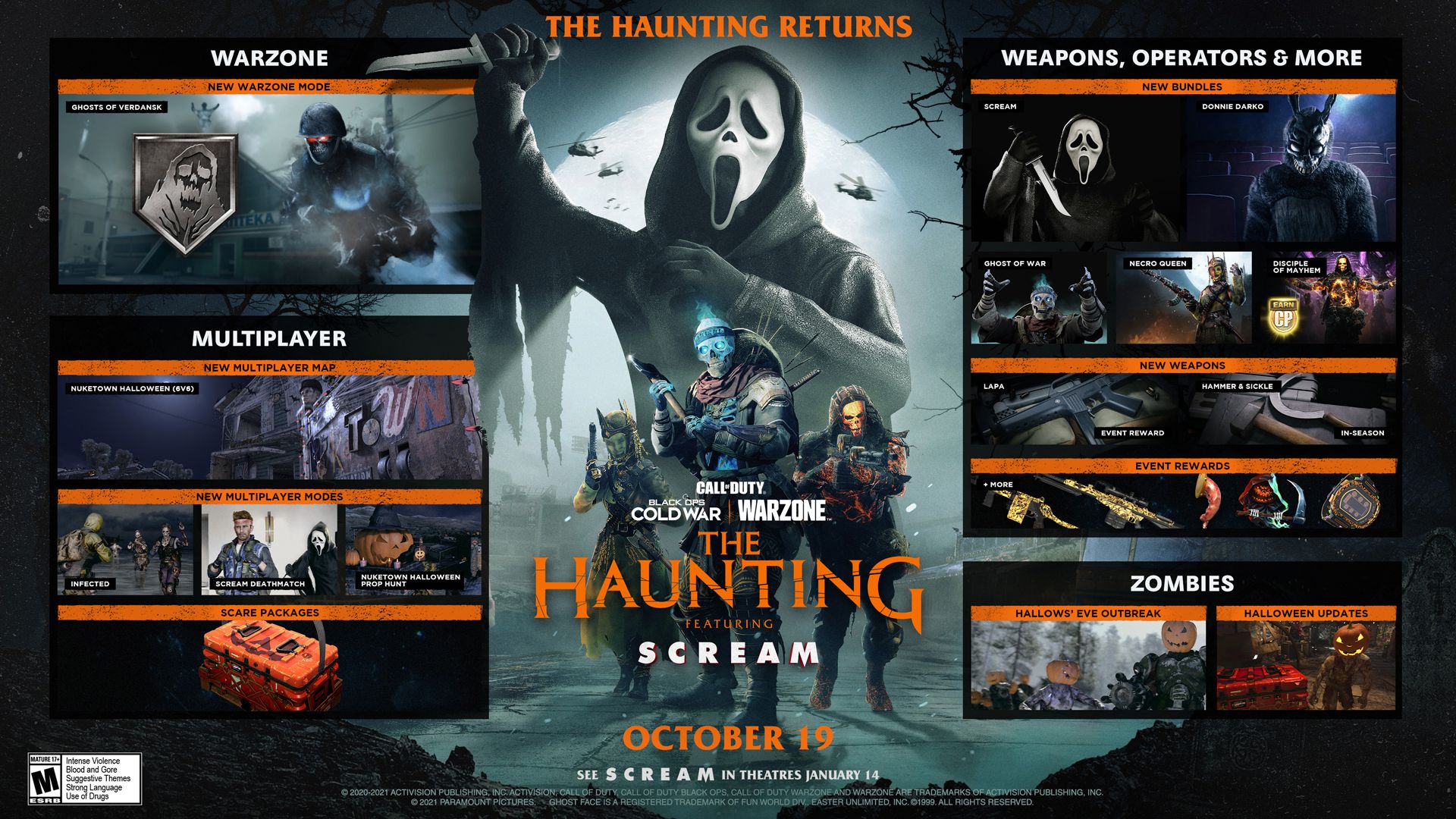 Warzone Haunting release time  Scream and Donnie Darko bundles and what s new in Warzone s Halloween event - 43