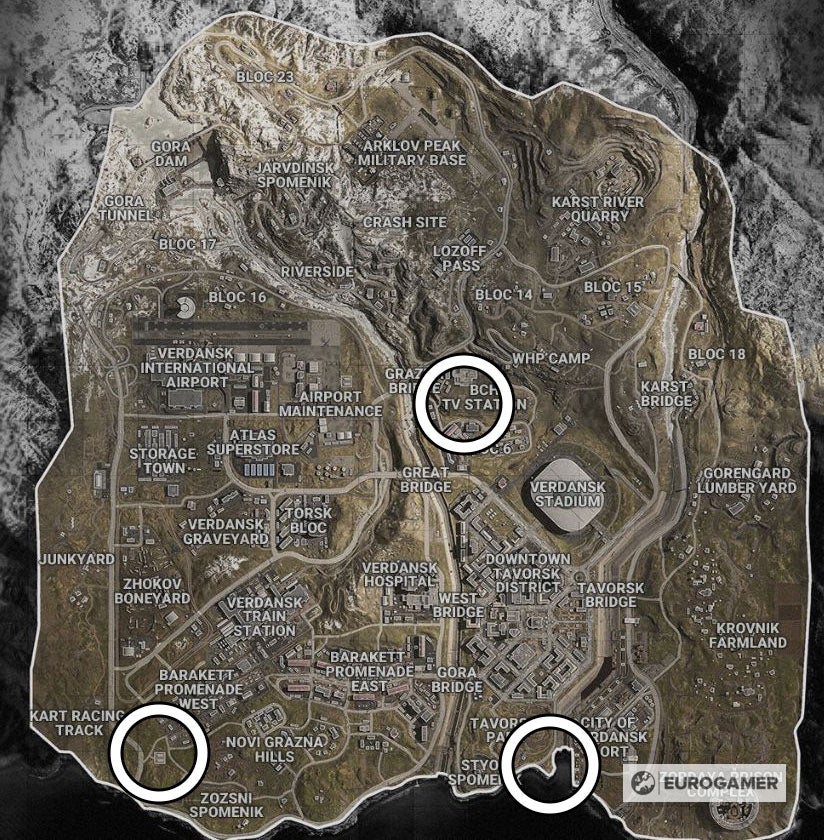 Warzone The Lost Team Intel locations  Where to find all Signal Interference comm tower locations - 13