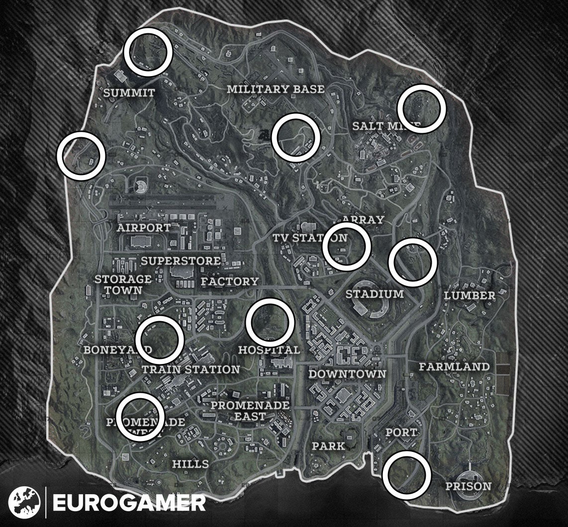 Skyrim Paragon Locations Map Warzone - Survival Camp Locations: How To Complete The Rambo Pow Dog Tags  Challenge Explained | Eurogamer.net