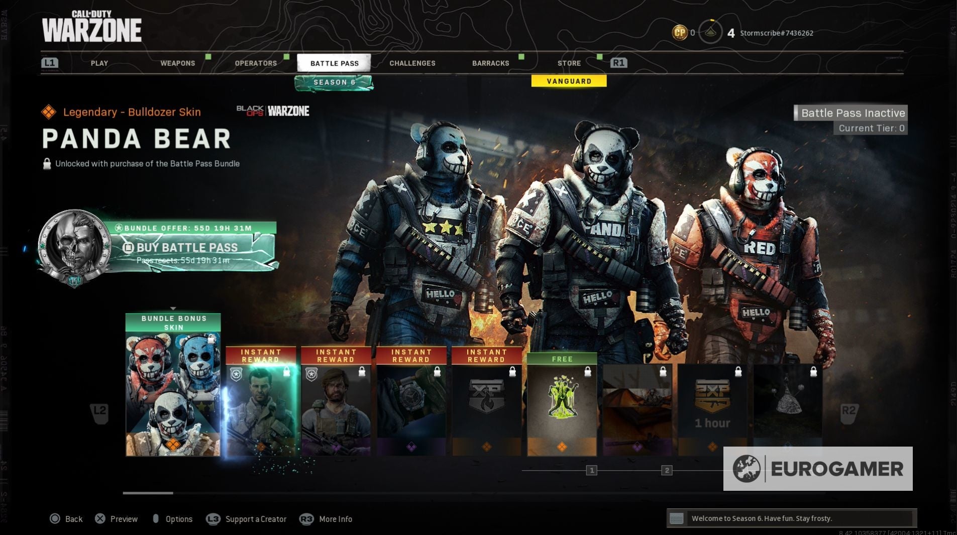 Black Ops   Cold War  Warzone Season 6 Battle Pass skins and Operators  including Panda  Mason and Aurora Borealis Tier 100 rewards - 40