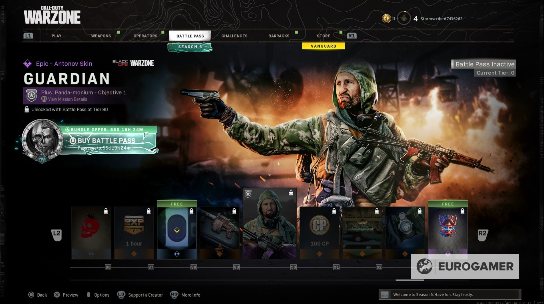 Black Ops   Cold War  Warzone Season 6 Battle Pass skins and Operators  including Panda  Mason and Aurora Borealis Tier 100 rewards - 94