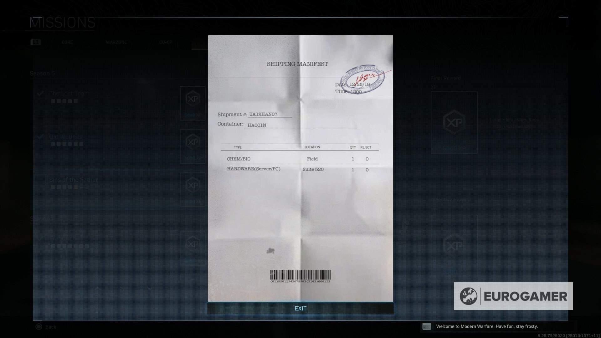 Warzone Sins of the Father Intel locations  Where to find the CCTV metro and shipment locations - 41