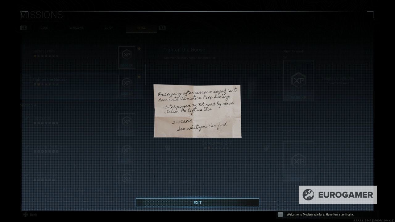 Warzone Tighten the Noose Intel locations  Where to find Verdansk Bank  Bunker 1 locations - 62