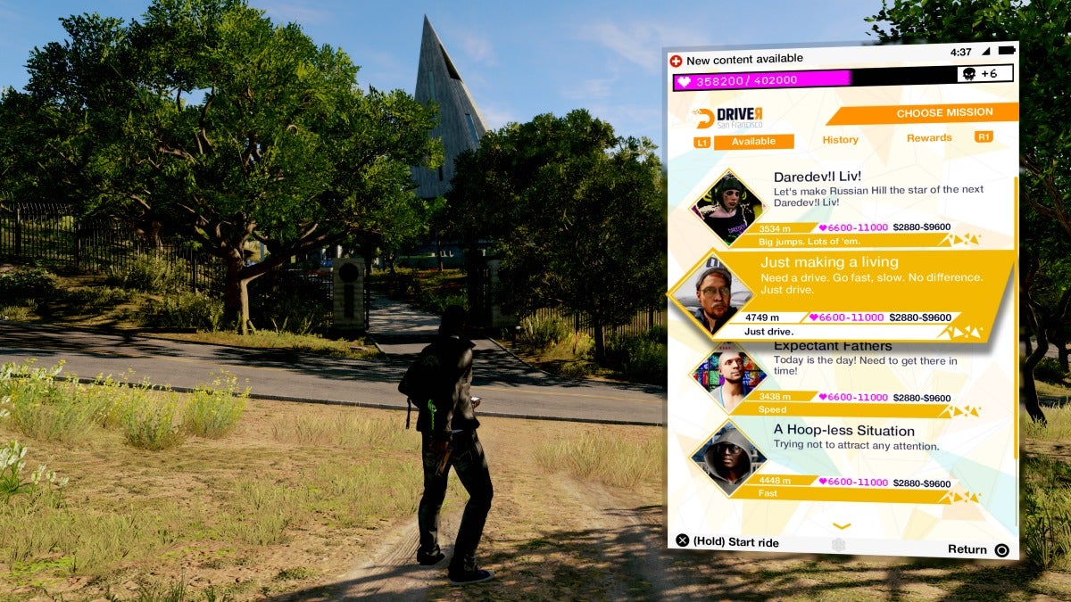 Watch Dogs 2 Driver SF app explained and where to start each taxi mission - 47
