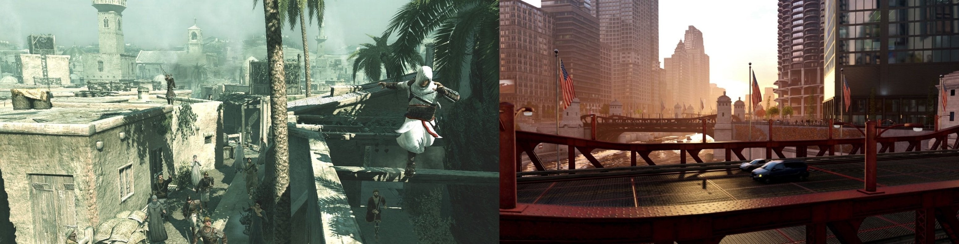 Bilder zu Watch Dogs = Assassin's Creed. Pearce = Altair. Hacking = Springen.