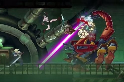 Image for Watch Final Fantasy 7 re-imagined as a 2D beat-'em-up