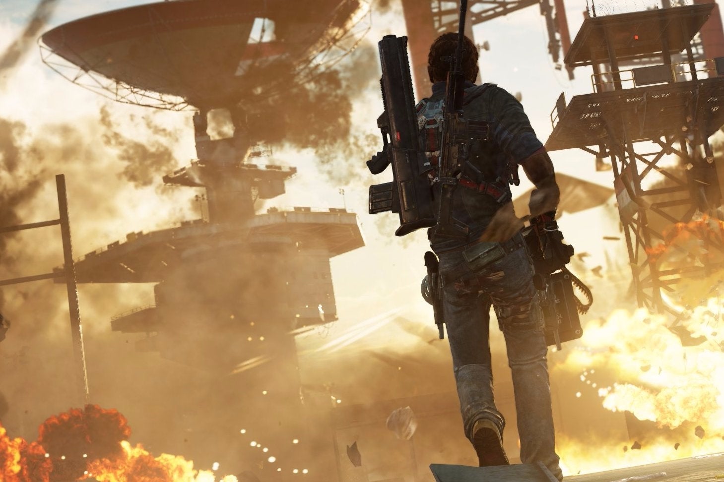 Image for Watch: Just Cause 3 DLC Sky Fortress turns you into a human F-14