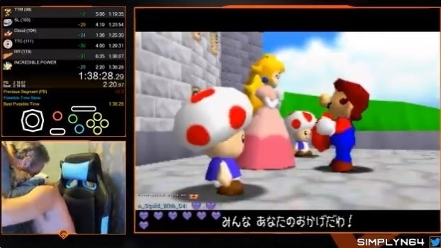 Image for Watch the wholesome moment this Super Mario 64 speedrunner broke the world record after eight years of trying