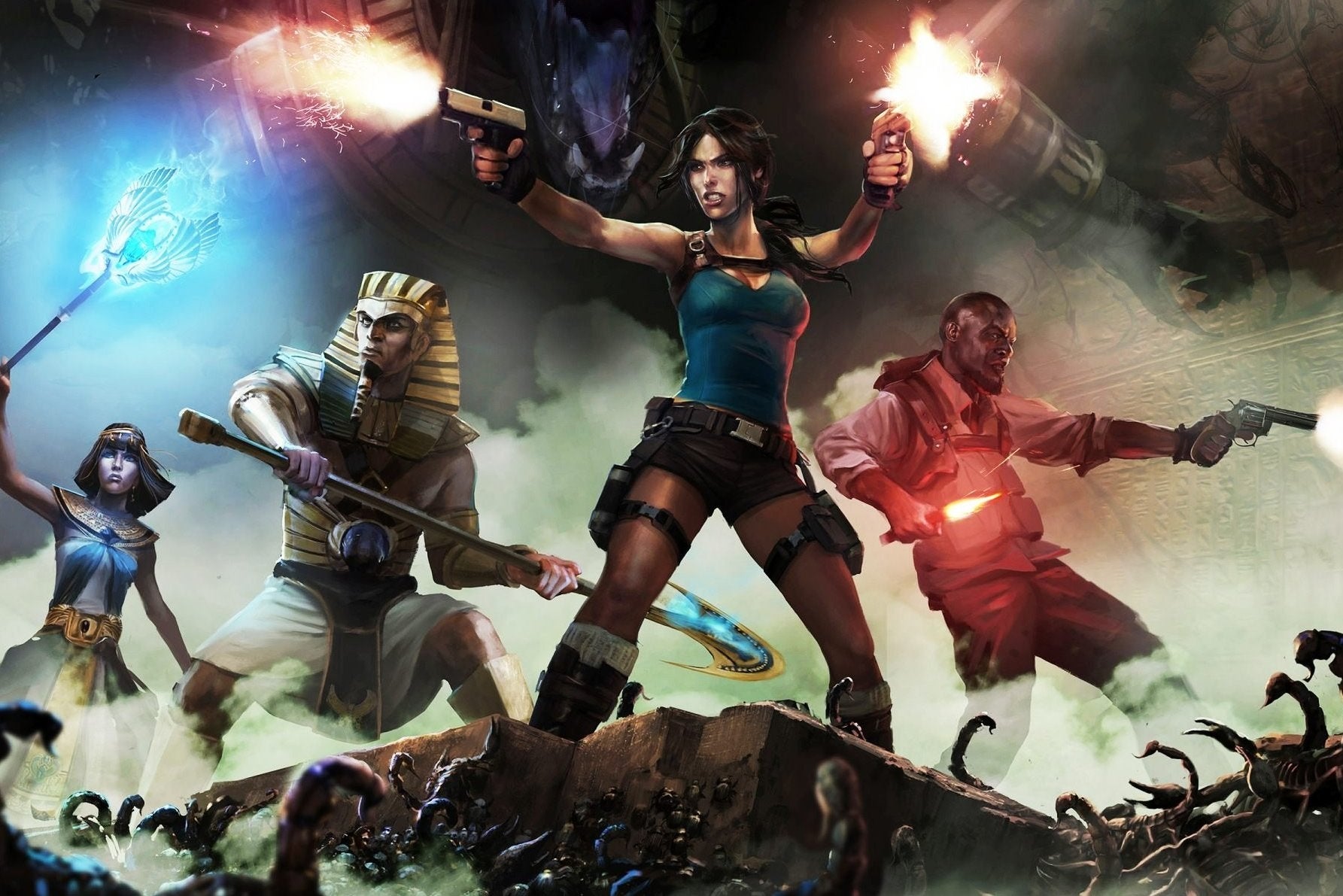 Afbeeldingen van Win Lara Croft en the Temple of Osiris: Gold Edition en een goodie-pakket