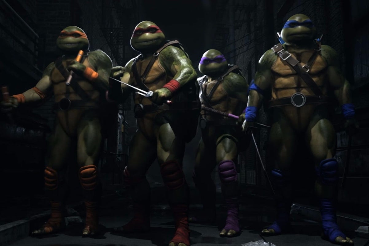 Obrazki dla Wojownicze Żółwie Ninja zmierzają do bijatyki Injustice 2
