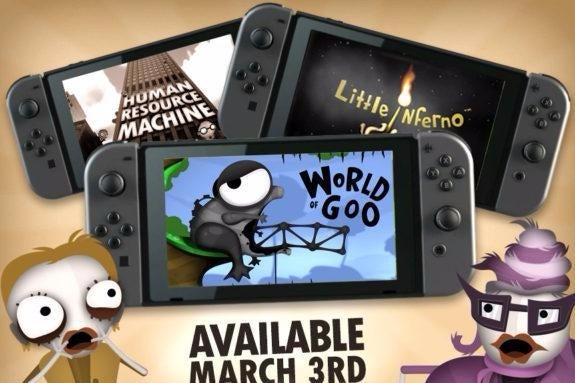 Image for World of Goo, Little Inferno, and Human Resource Machine will be Switch launch titles