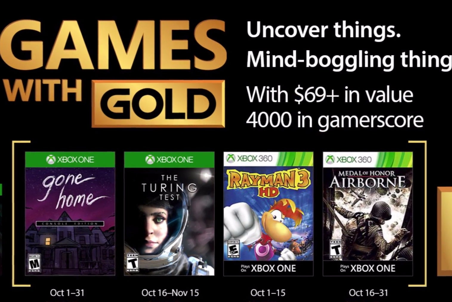 Image for Xbox Games with Gold October lineup includes Gone Home