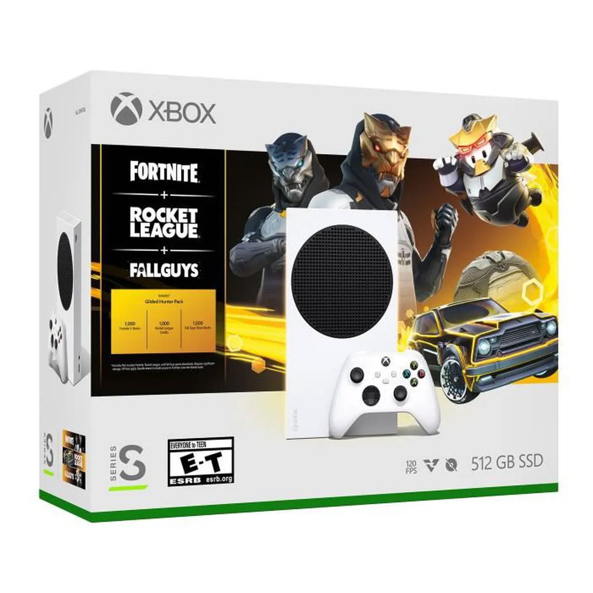Imagem para Microsoft lança novo pack da Xbox Series S com extras para Fornite, Rocket League e Fall Guys